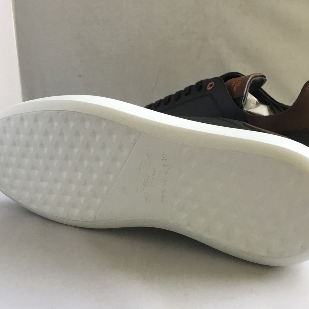 Good Man Brand Men's Dark Brown and White Low-Top Sneakers - Picture 4 of 8